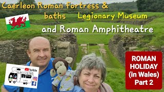 305 Caerleon Castle Roman Fortress and Baths Legionary Museum and Roman Amphitheatre Wales [upl. by Aleehs]