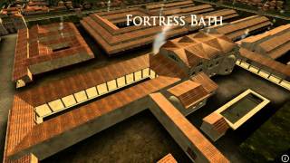 Animation of ancient Roman Fort in Caerleon Wales [upl. by Gildas]