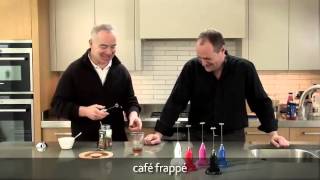 How to make a frappé coffee using an aerolatte milk frother [upl. by Ynaffad852]