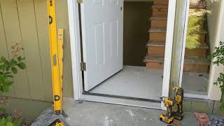 Jeld Wen Front Door Installation  Really crappy products and craftsmanship PART 1 [upl. by Fidellia]