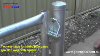 Gate Latch 2 way for round pipe and square [upl. by Crowell755]