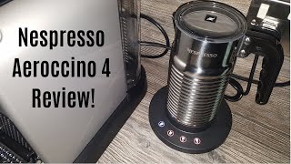 Nespresso Aeroccino 4 Milk Frother Review  Worth upgrading from the Aeroccino 3 [upl. by Inalial]