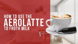 How To Use the AeroLatte To Froth Milk [upl. by Lexis]