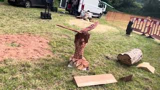 A fabulous range of wooden sculpture at Caerleon festival 2024 [upl. by Dnanidref]