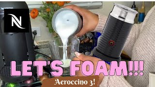 How To Foam Milk With Aeroccino 3 Make Coffee With Foam Tips amp Tricks  Easy Foamed Latte Recipe [upl. by Nihsfa602]