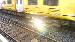 Merseyrail 507 009 making arcs at Birkdale station [upl. by Aisyle]