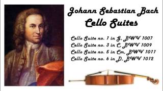 Johann Sebastian Bach  Cello suites in 432 Hz great for reading or studying [upl. by Nolur415]