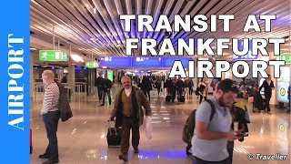 TRANSIT WALK AT FRANKFURT Airport FRA Terminal 1  Connection Flight Transfer Arriving amp Departing [upl. by Darrel]